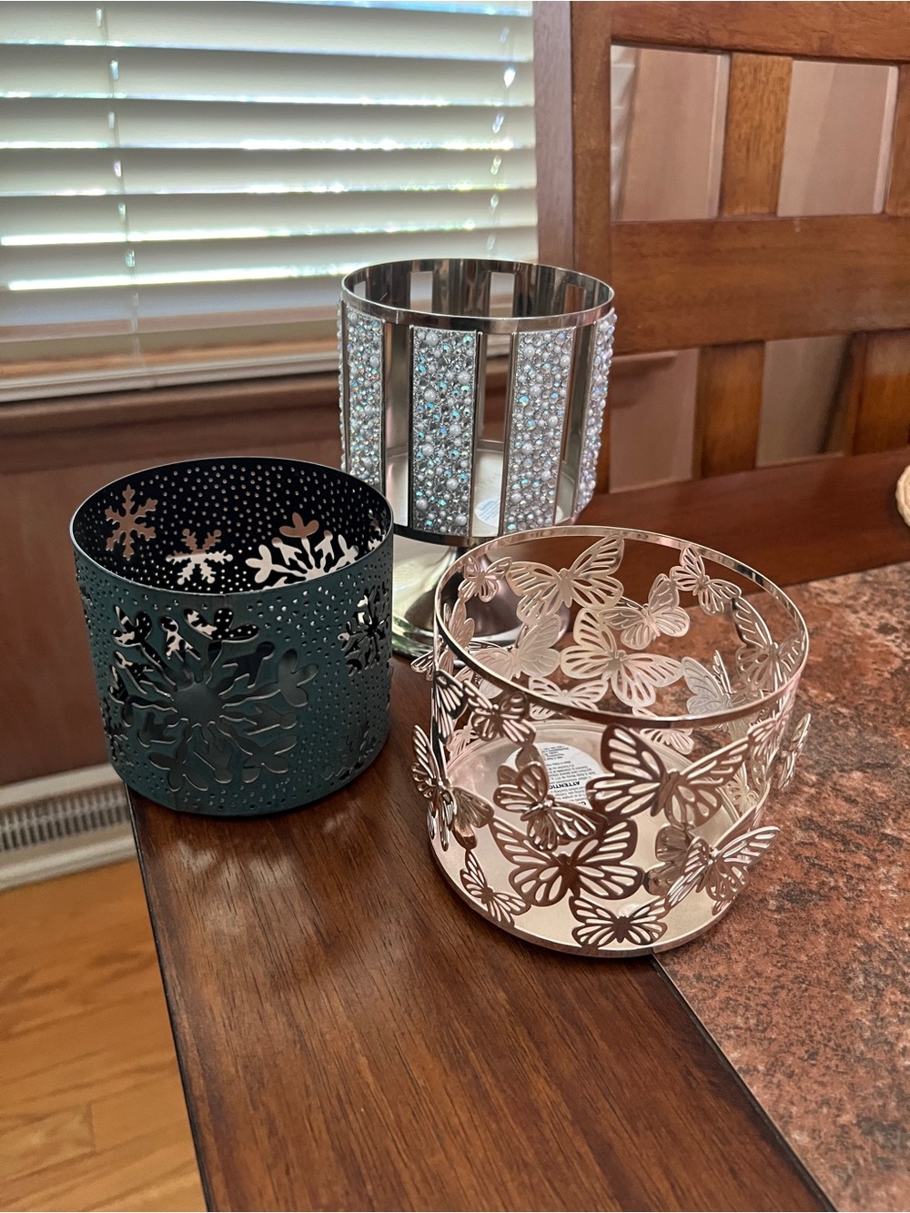 Decorative Candle Holders Set of 3- Bath & Body Works